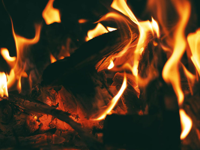 fire burning