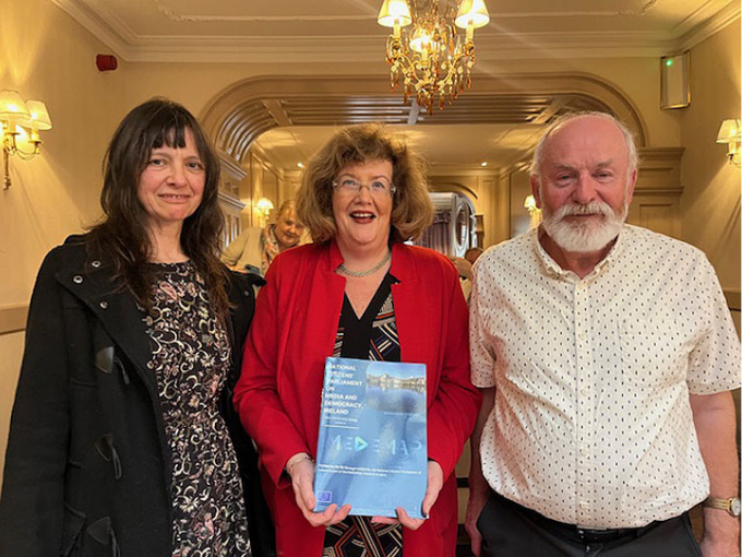 Members of Citizens' Assembly with Senator Maria Byrne.