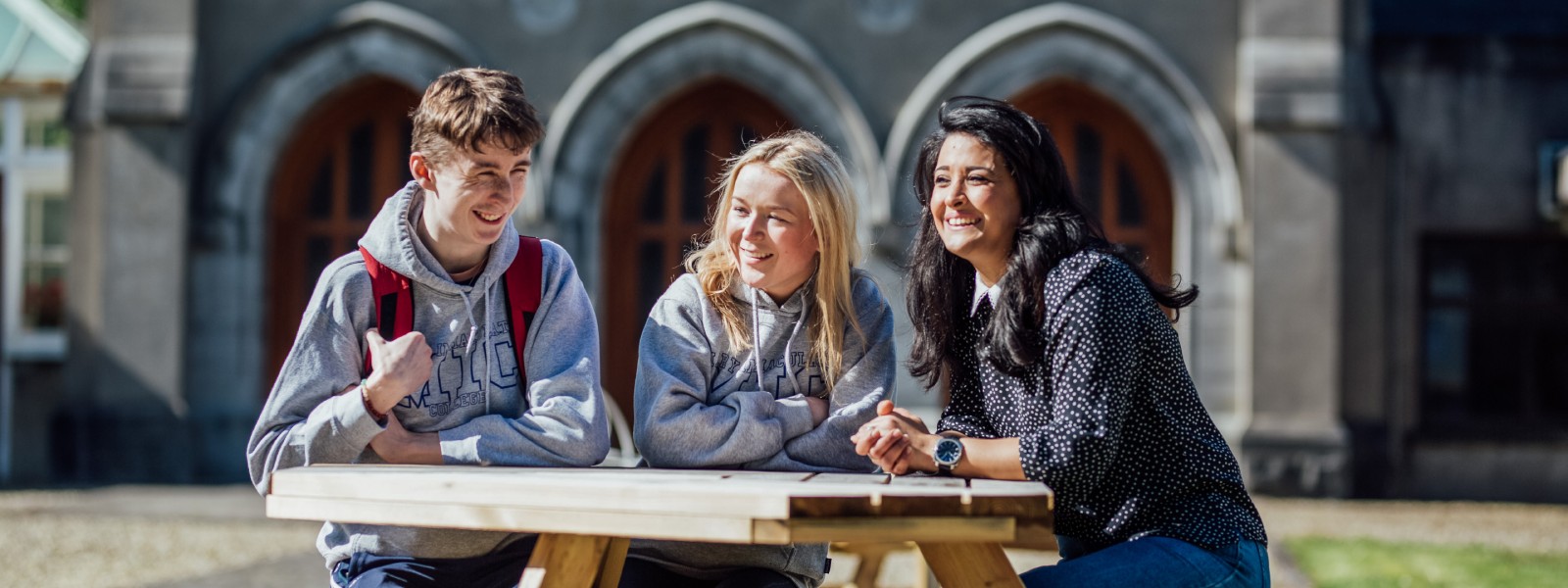 Group of students talking