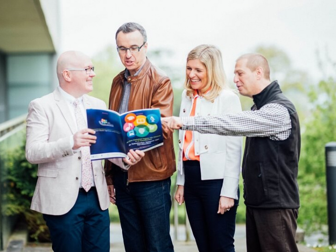 The organiser and keynote speakers of the second All-Ireland Research Conference on Immersion Education at MIC Limerick in 2018